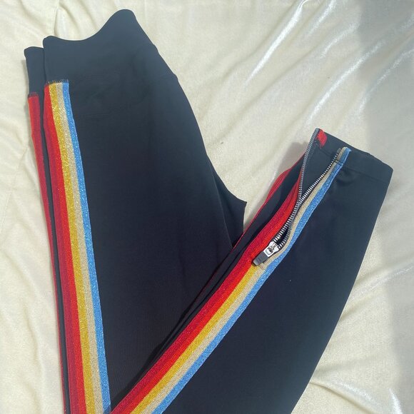 Spiritual Gangster Glitter side strips with zipper, size S - Picture 1 of 4